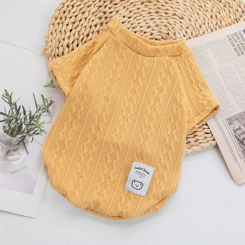 Winter Dog Clothes For Small Dog Designer Luxury Jersey Wool Dog Sweater For Chihuahua York Bulldog Sphynx Cat Knitting Clothing