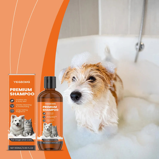 the SOAP & SUDS SHAMPOO - Natural Pet Shampoo for Dogs & Cats, Coconut Oil Derivative Formula, Removes Odor & Tangles, Flea & Insect Repellent