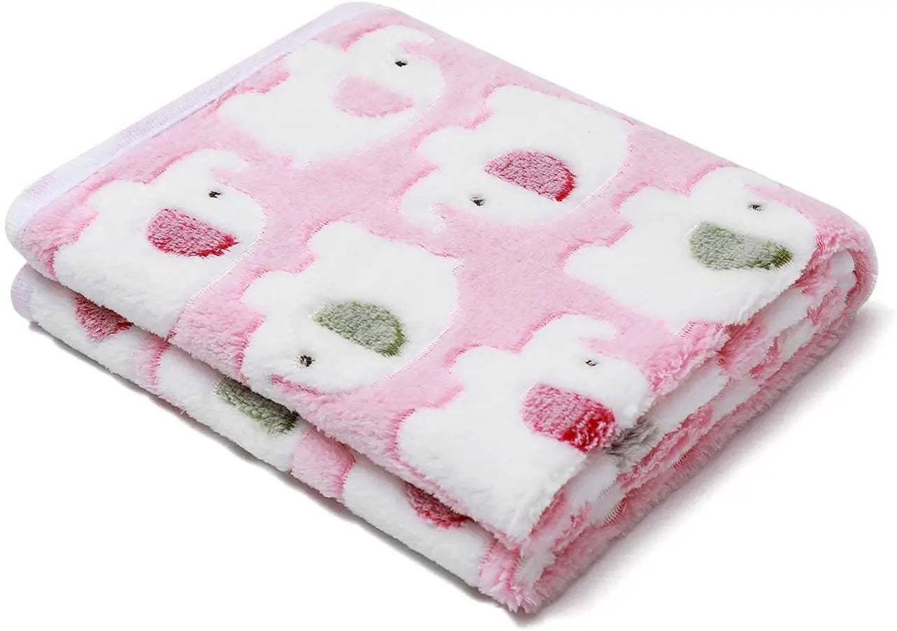 Winter Dog Footprint Blanket Soft And High Quality Flannel Pet Blanket Cat Bath Towel Dog Sleep Blanket Paw Print Pattern PetPad