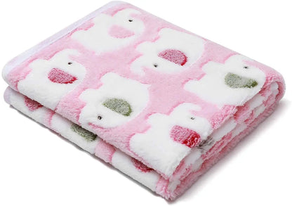 Winter Dog Footprint Blanket Soft And High Quality Flannel Pet Blanket Cat Bath Towel Dog Sleep Blanket Paw Print Pattern PetPad