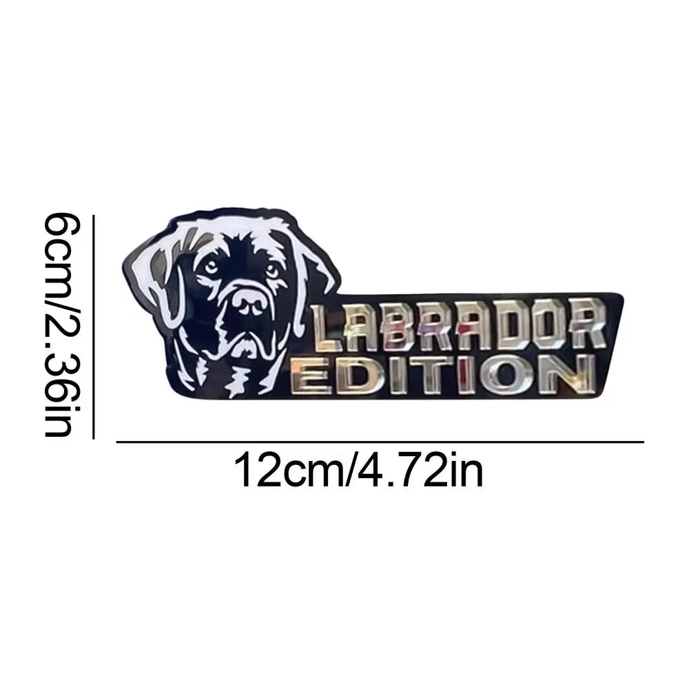3D Dogs Badge Acrylic Funny Stylish Car Emblems & Badges German Shepherd Pit Bull Sticker Bulldog Decals Auto Exterior Stickers