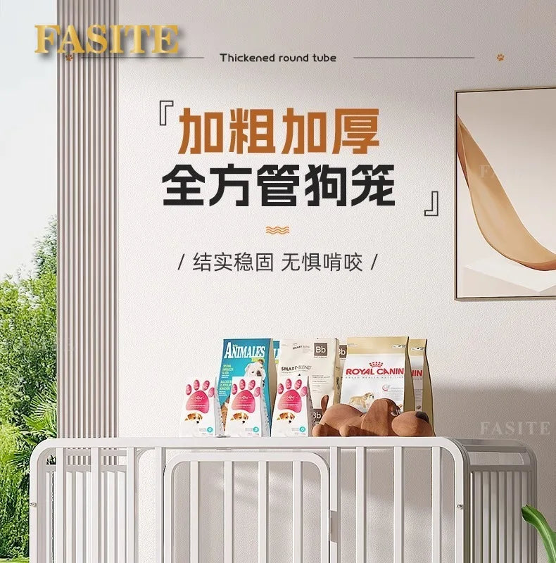 Dog cage Large medium small dog bold indoor separation with toilet Corgi Teddy Golden Retriever Pet Villa