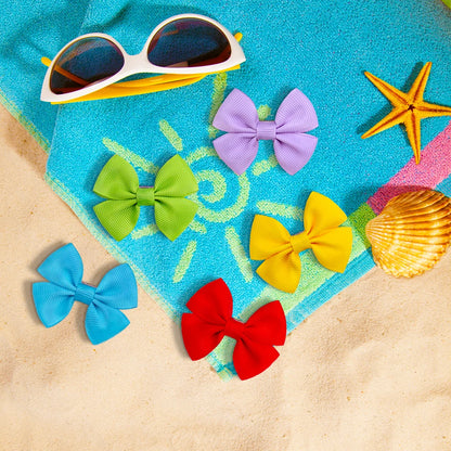 2PCS Solid Dog Bows Dog Hair Clips Pet Bowknot Doggly Hair Grooming Products For Puppy Kitten Dog Hair Barrette Pet Accessories