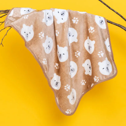 Soft Fluffy Pet Blanket Winter Warm Dog Blanket Cute Pet Bed Sheet Warm and Comfortable Cat and Dog Cushion Blanket Pet Supplies