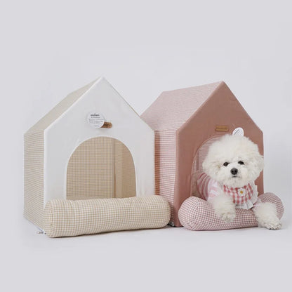 Foldable Pet House Kennel Bed For Small Medium Dogs Cats Winter Warm Cat Bed Nest Pet Products Pets Puppy Cave Sofa New Arrival