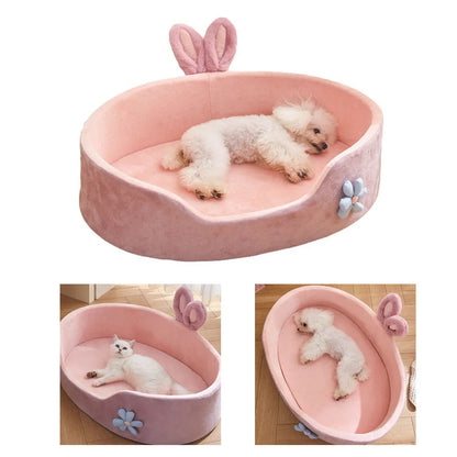 Soft Pet Bed Detachable Washable Dog Sleeping Very Soft Comfortable Warm Cat Mats Four Seasons Detachable Pet Beds Supplies