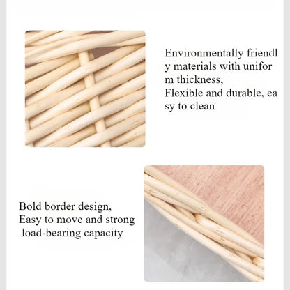 Willow Vine Weaving Dog House Summer Cool Cat Bed Four Season Universal Small Dog Pet Nest Summer Sleeping Mat Teddy Dog Bed