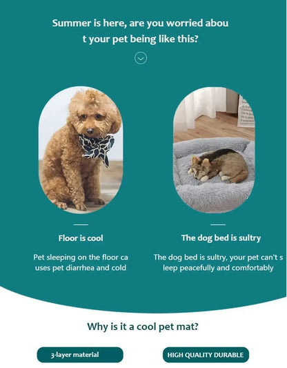 Dog Cooling Mat Summer Cold Bed Extra Large For Small Big Dogs Pet Accessories Cat Durable Sofa Ice Pad Blanket