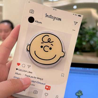 Cute Puppy For Snoopy Suction Magnet Smartphone Magnetic Mobile Phone Holder Samsung For Z Flip 7 Magnetic Phone Stand Practical