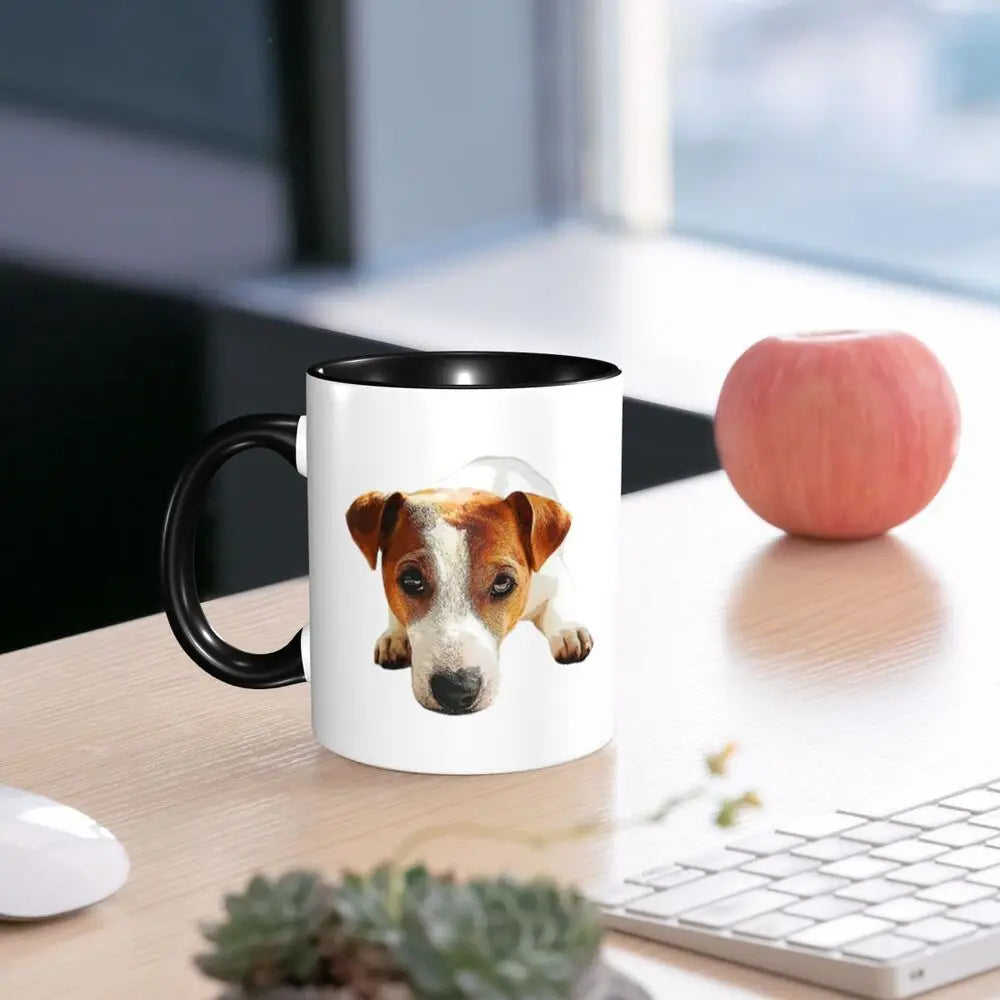 Dog Jack Russell Terrier -cute Gift Jack Russell Terrier For Mom Mug Funny Ceramic Coffee Cups Tea Mugs Milk Cup Drinkware Gifts