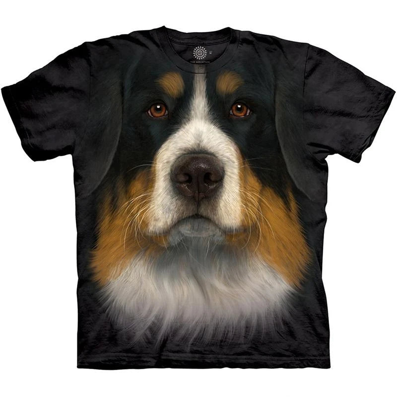 the GOLDEN BOY - Cute Dog Face Graphics T-Shirts, Summer Fashion Short Sleeve Funny 3D Animals Printed T-Shirts, Men's Casual Loose Harajuku Tees