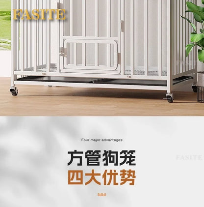 Dog cage Large medium small dog bold indoor separation with toilet Corgi Teddy Golden Retriever Pet Villa