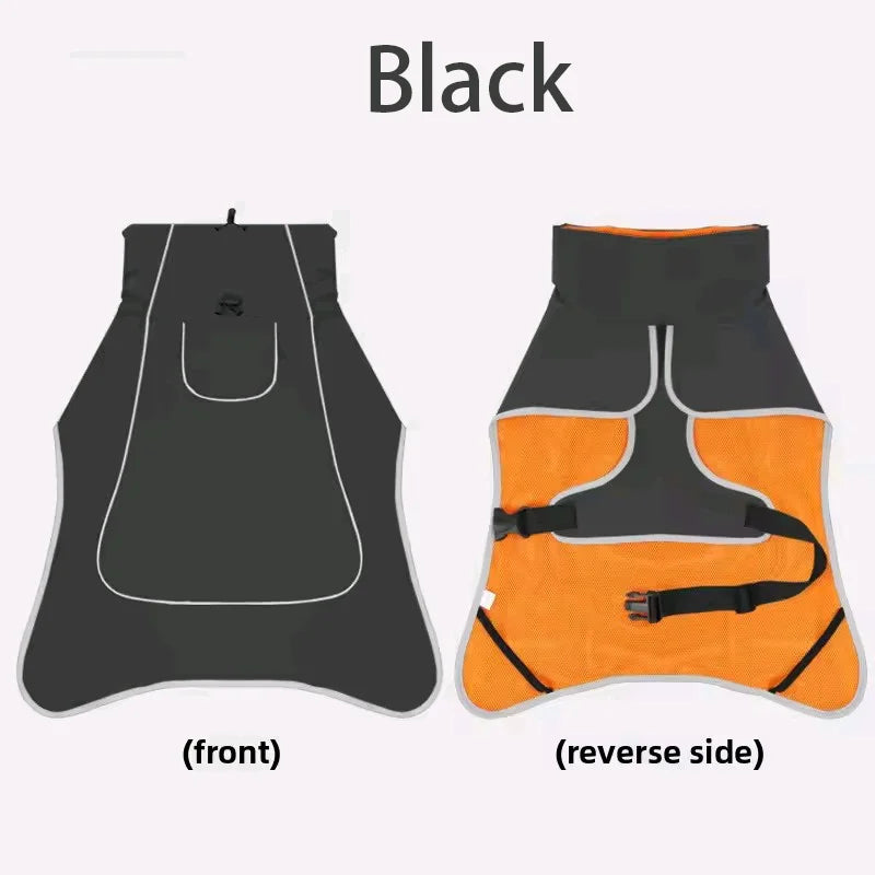 the HYDROHOUND WEATHER GUARD - Large Dog Pet Windbreaker, Dog Raincoat, Pet Storm Coat, Waterproof/Outdoor, Pet Outdoor Waterproof Clothes, Pets Raincoat Accessories