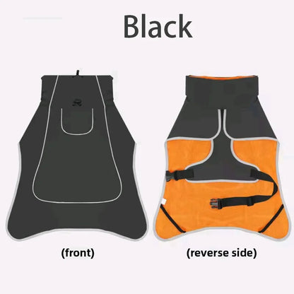 the HYDROHOUND WEATHER GUARD - Large Dog Pet Windbreaker, Dog Raincoat, Pet Storm Coat, Waterproof/Outdoor, Pet Outdoor Waterproof Clothes, Pets Raincoat Accessories