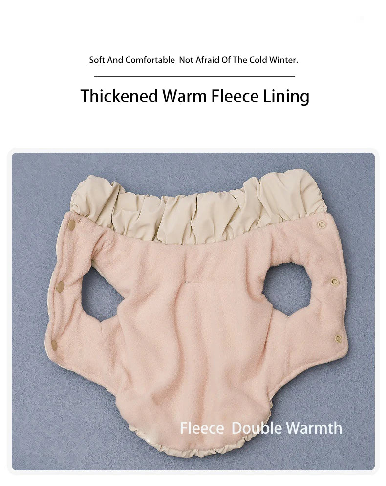 Dog Clothes With Warm Straps Cotton Jackets Pet Two-Legged Jackets Medium-Sized Dog Clothes Autumn-Winter Outfits