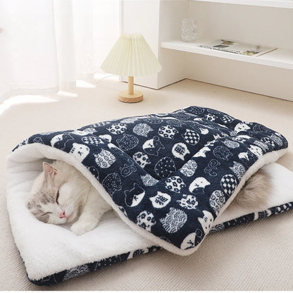 Pet Sleeping Pad Thickened Autumn and Winter Warm Floor Mat Cat Dog Universal Blanket Pad Pet Supplies