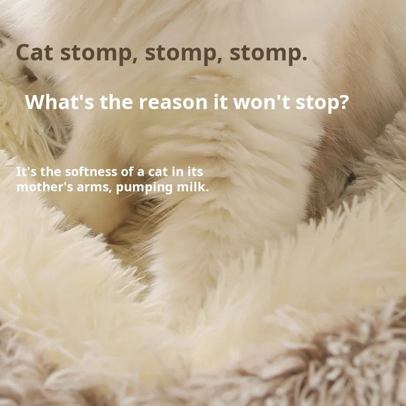 Cat Litter Crystal Plush Dog Kennel Plush Pet Kennel Shipping Deep Sleep Half Pack Warm Vacuum Round