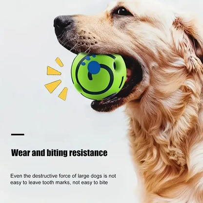 Wobble Wag Giggle Glow Ball Interactive Dog Toy Fun Giggle Sounds When Rolled or Shaken Pets Know Best As Seen On TV