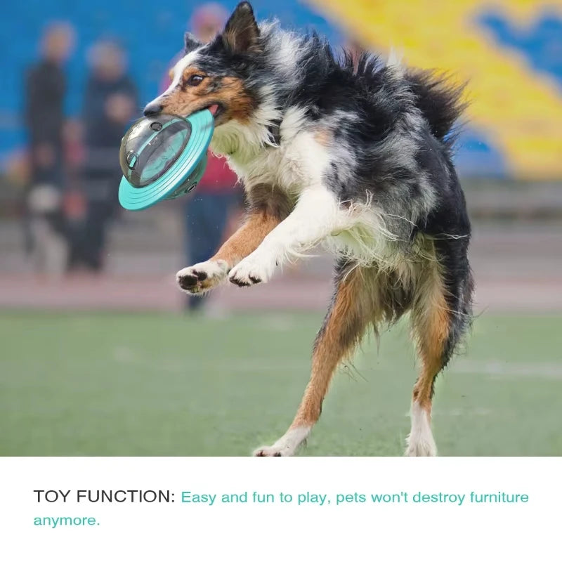 Dog Toy Ball for Aggressive Chewers, Interactive Fetch Dog Ball with Fun Squeaky Wobble Giggle Sound, Durable for Medium Dogs