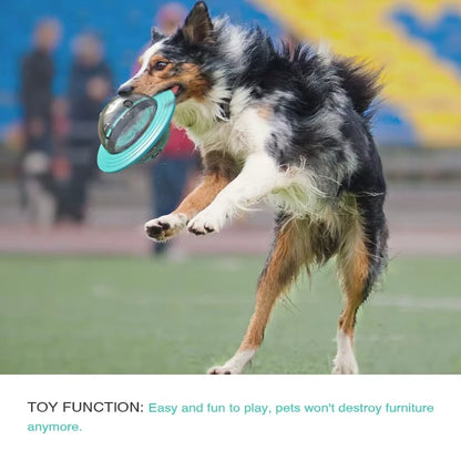 Dog Toy Ball for Aggressive Chewers, Interactive Fetch Dog Ball with Fun Squeaky Wobble Giggle Sound, Durable for Medium Dogs