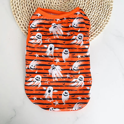 the CREEPYCUTE MESH COSTUME TEE - Summer Cat/Dog Vest, Mesh Breathable Pet Clothes for Small Dogs, Chihuahua, Yorkshire, Puppy/Kitten Halloween Cosplay Costume