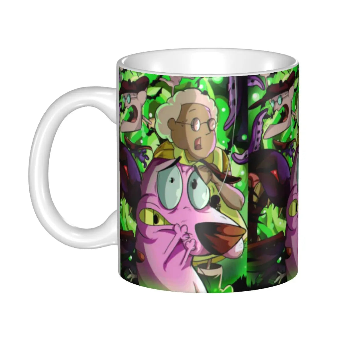 Personalized C-Courage The Cowardly Dog Coffee Mug DIY Ceramic Milk Tea Mug Cup