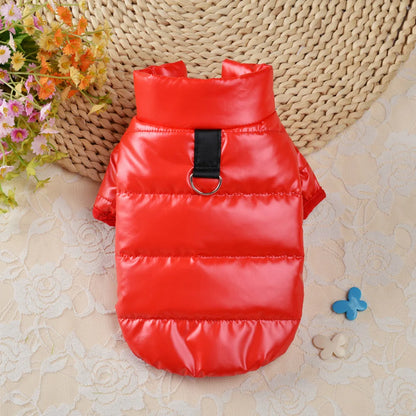 Winter Dog Down Jackets Clothes Thick Warm Puppy Dog Costume Coat Leather Pet Clothes Windproof for Small Medium Dogs Chihuahua