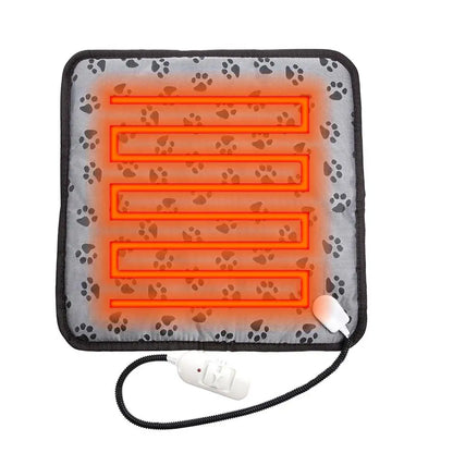 Pet Electric Blanket Winter Warming Pad Cat Dog Heated Nest Waterproof Warmer Power-Off Protection Bite-Resistant Mat Bed