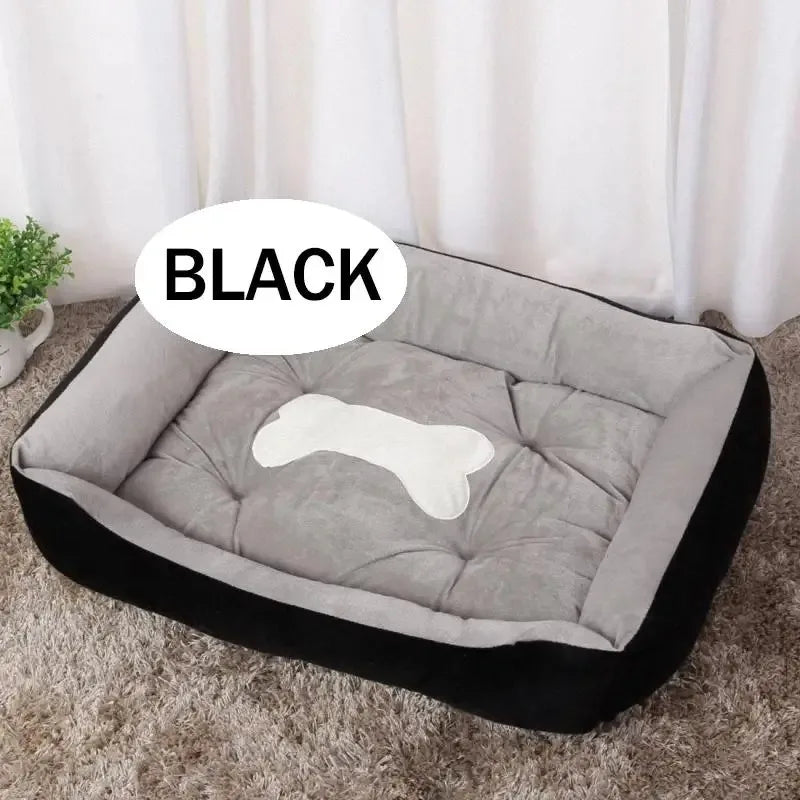 Dog Bed for Large Dog Cushion Square Breathable Non-slip Sleeping Cat Bed Winter Warm Thickened Dog Bed Soft Cat Mat Pet House