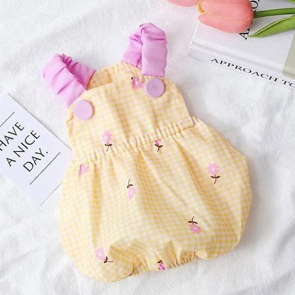 Cute Pet Dog Dress Dot Dog Summer Clothes Puppy Skirt Chihuahua Bichon French Bulldog Clothing Thin Girl Dog Costume Cat Dresses