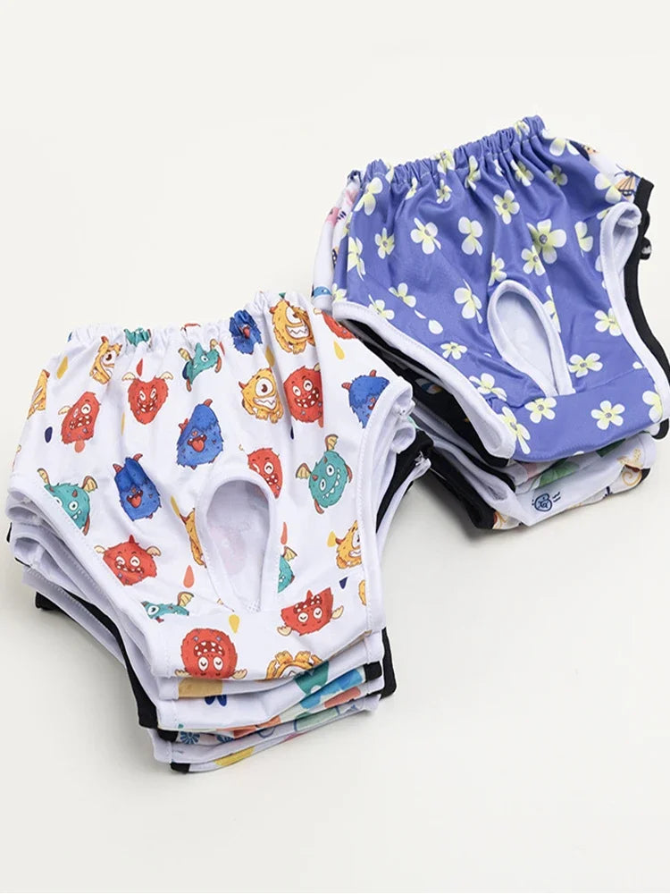 Female dog Cute Washable Male Dog Diapers, Reusable High Absorbency Leak-Proof Male Dog Diapers cat Physiological Pants