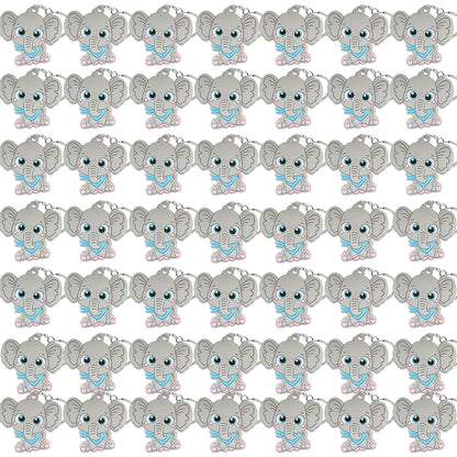 50PCS Cute Animal Keychain knife Ducks Dogs Cats Keyring for Women Men Kids Handbag Cool Car Key Accessories Friends Key Gifts