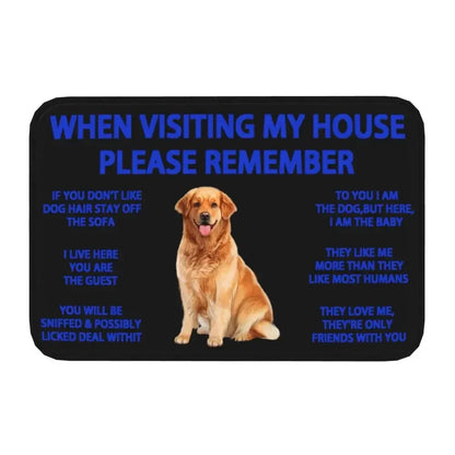Beagle Dog Doormat Non-Slip Kitchen Bath Mat Living Room Door Floor Entrance Carpet Rug
