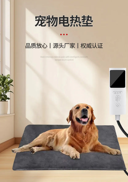 Waterproof Pet Heating Pad - EU & US Standard Electric Warm Mat for Cats and Dogs Waterproof Electric Pet Warmer