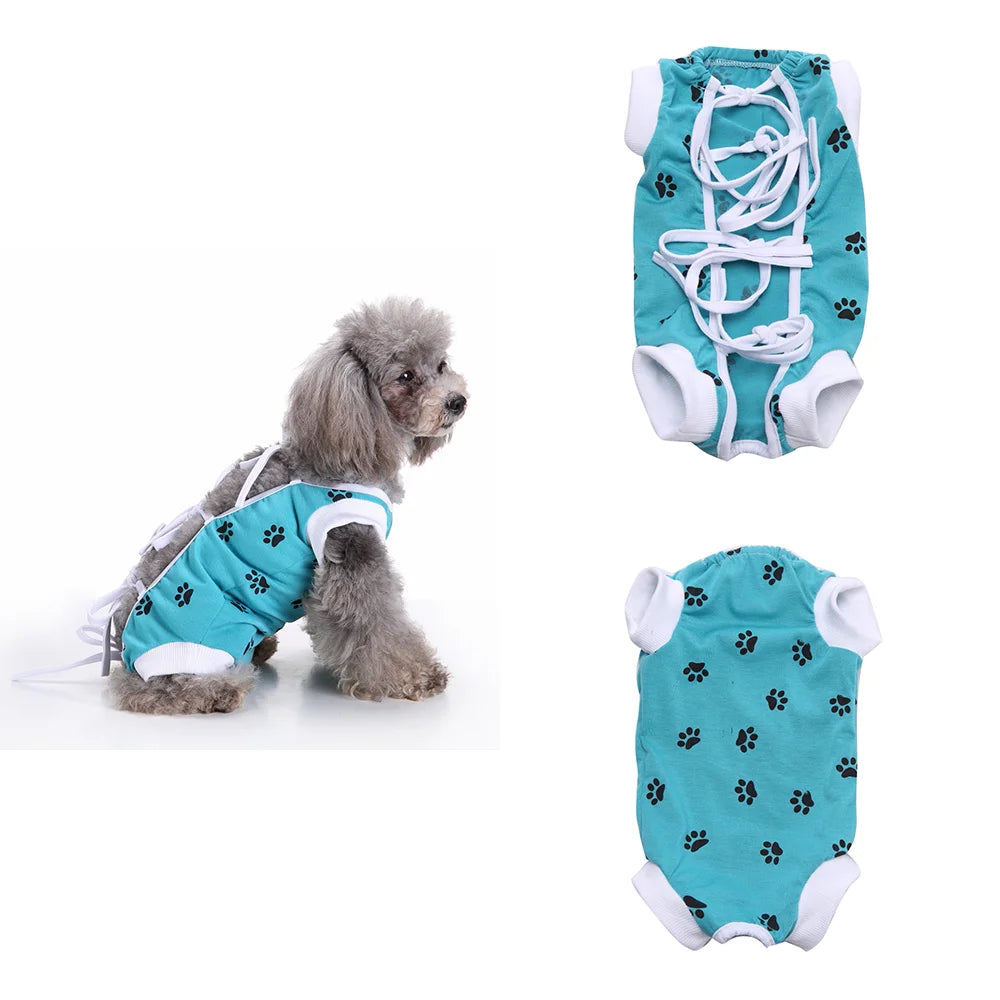 Pet Cat Recovery Surgical Costume Pet Dog Sterilization Clothes Pet Physiological Pants Anti-licking Vest for Abdomen Protect