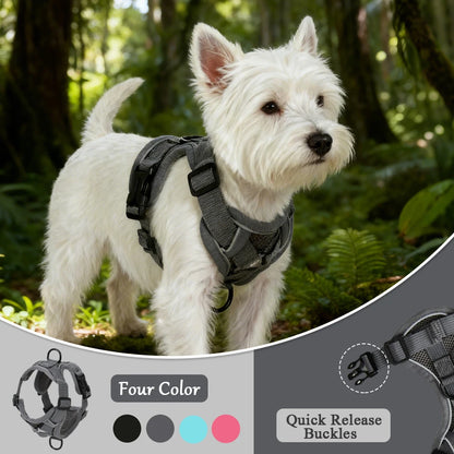 the AIRPAW REFLECTIVE HARNESS - Pet Harness and Leash Set, Reflective Walking Puppy Vest Chest Strap for Small Dogs/Cats, Breathable Outdoor Harnesses With D-Ring
