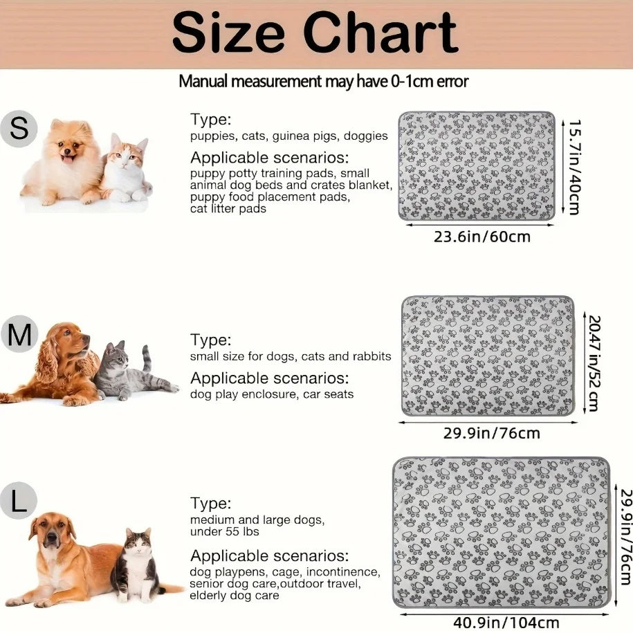 Pet Blanket Ultra-soft Fluffy Paw Printed Mat Pet Bed Dog Blanket Warm And Comfortable Blanket Suitable For Cats Dog Accessories