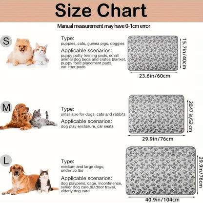 Pet Blanket Ultra-soft Fluffy Paw Printed Mat Pet Bed Dog Blanket Warm And Comfortable Blanket Suitable For Cats Dog Accessories