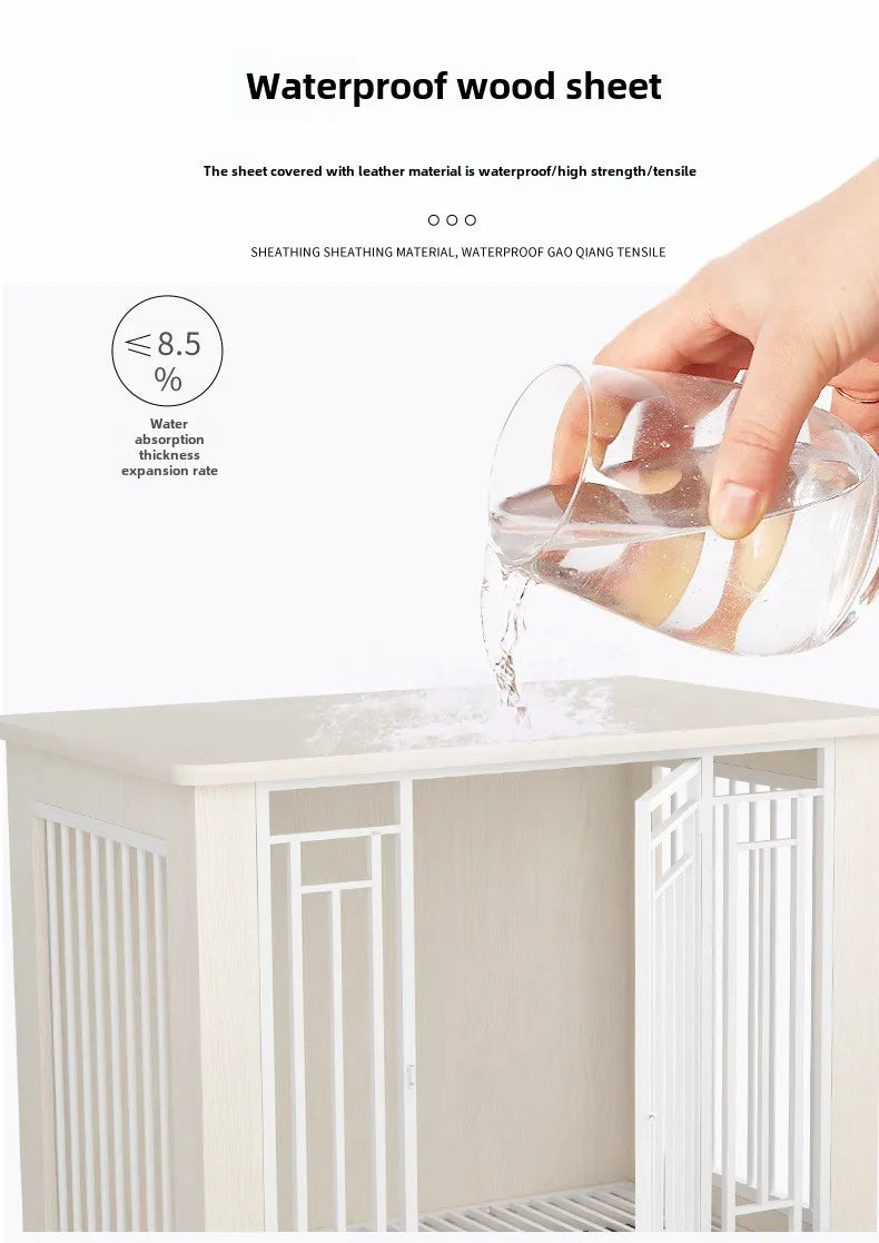 Heavy Duty Large Dogs Cage High Strength Steel Wood Easy To Install Dog Crate Pet Dog Kennel