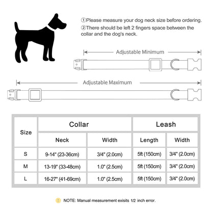 the MY NAME MY PAWS CUSTOM SET - Personalized Dog Collar/Leash Set, Custom PU Leather Dog Buckle Collars/Necklace, Pet Walking Leash for Small/Medium Dogs, Pitbull