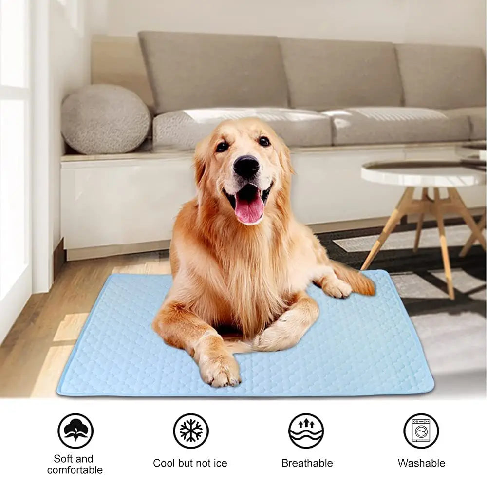 5 Sizes Cushion Moisture-proof Cold Bed Pet Cooling Mat Dog Cat Sleeping Pad Mattress