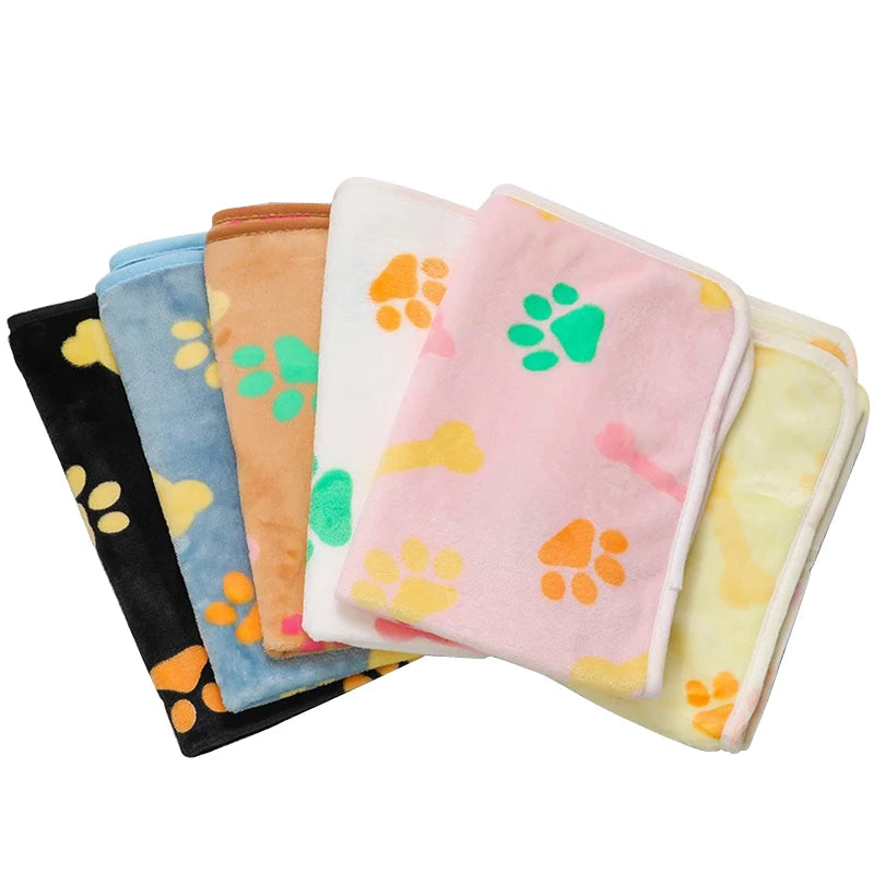 Soft Sleep Mat for Pet Blanket Puppy Kitten Blanket Bed Mat Guinea Pig Plush Mat Bed Small Animal Mat for Rabbit Hamster