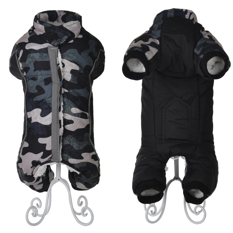 the CHILLGUARD REFLECTIVE COAT - Winter Pet Clothes, Warm Thick Fleece Puppy Jacket, Coat for Small Cozy Dogs, Reflective Costume, Chihuahua, French Bulldog Outfits