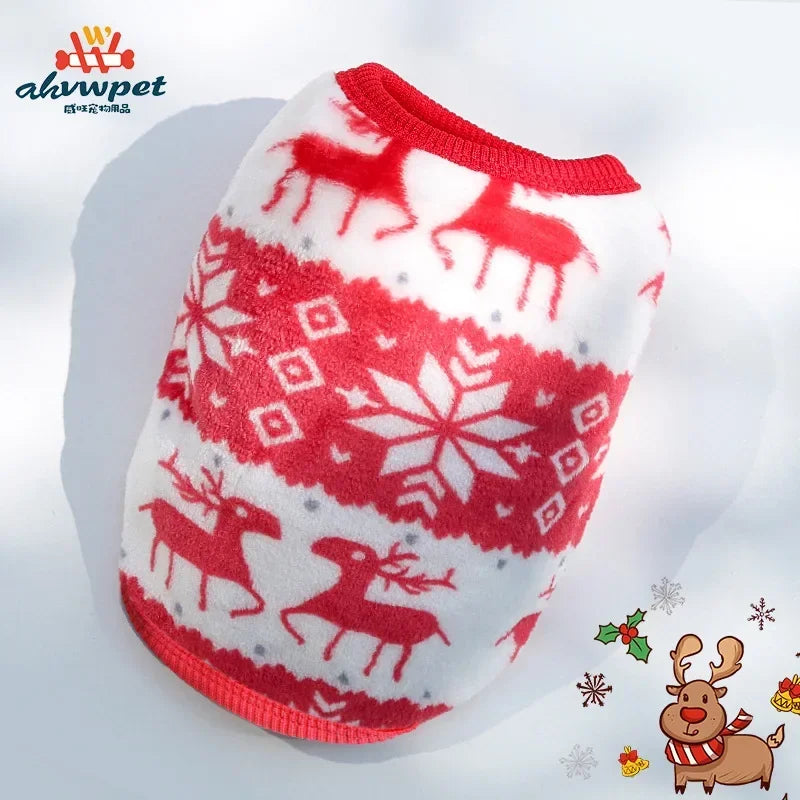 Cute Dog Clothes Winter Vest for Small Dogs Cats Warm Pets Sweater Soft Flannel Puppy Puffer Jacket Dog Accessories Supplies