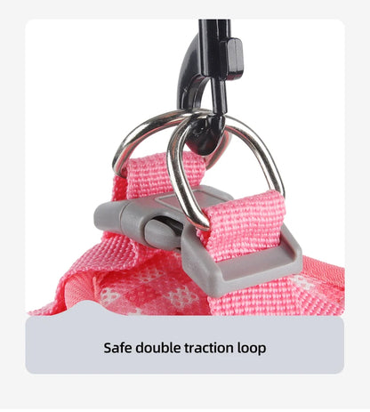 the PLAIDBUDDY HARNESS - Puppy/Kitten Chest Strap, Fresh Plaid Kitten/Puppy Leash, Anti-Break Adjustable Reflective Pet Chest Strap, Small Dog/Kitten Chest