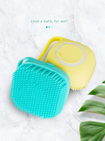 the PAWSMOOTH BATH GROOMER - Pet Bath Massage Gloves, Soft Safety Silicone for Puppy/Dog/Cat Grooming Bathroom Tools, Mascotas Accessories