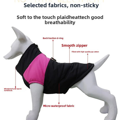 Winter Pet Clothes Warm Big Dog Coat Puppy Clothing Waterproof Vest Jacket For Small Medium Large Dogs Golden Retriever