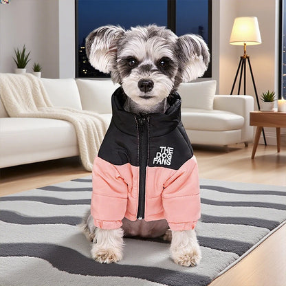 the PAWARMOR WATERPROOF DOG SNOW JACKET - Dog Coat, Dog Warm Jacket, 4 Legs Covered Waterproof Windproof Reflective Warm Dog Vest, Zippered Adjustable Outdoor Dog Snow Jacket