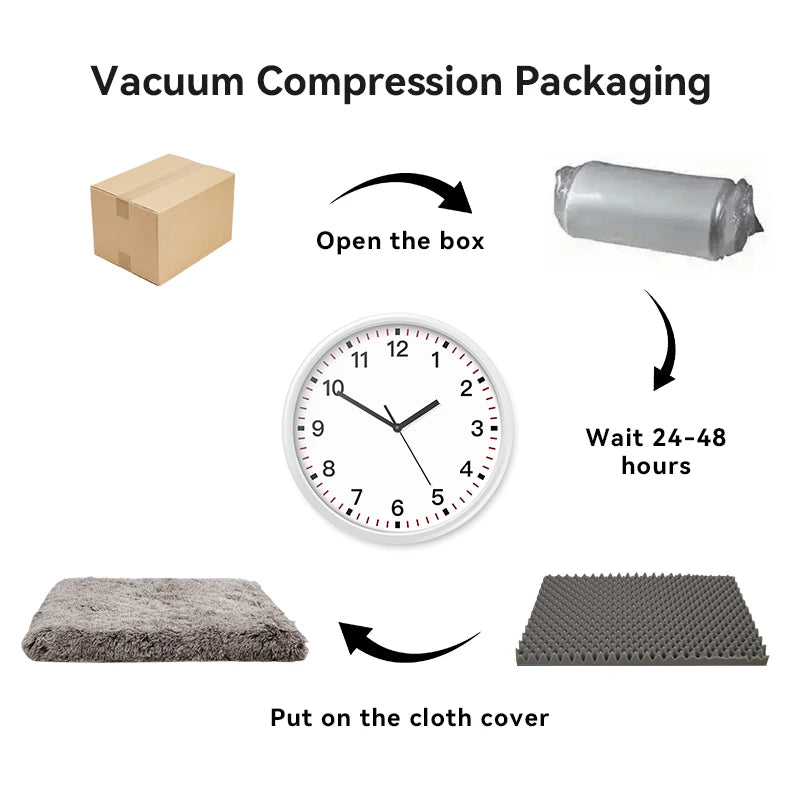 1 square soft cushion for orthopedic pet bed for small and medium sized large dogs and cats, easy to clean and durable