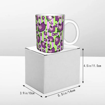 Personalized C-Courage The Cowardly Dog Coffee Mug DIY Ceramic Milk Tea Mug Cup